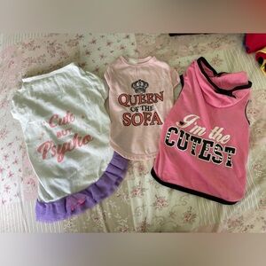 Cute Graphic Dog Shirts Set